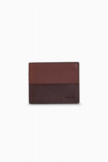 Wallet - Brown-Tainted Leather Men's Wallet 100346031 - Turkey