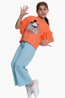 Tracksuits, Sweatshirts - Flywheel Mickey bedruckter Trainingsanzug mit weitem Bein und Kacheln mit Ärmeln für Mädchen 100327698 - Turkey