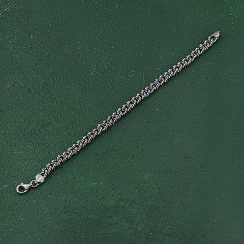 Bracelet - Auger Model Silver Chain Bracelet 100349891 - Turkey