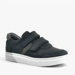 Boy Shoes - Rakerplus Genuine Leather Black Boy's Sneakers 100352416 - Turkey