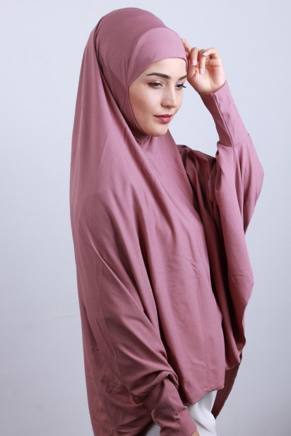 5XL Veiled Hijab Dried Rose 100285100