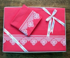 Duvet Cover Sets - Sparkle Needle Lace Duvet Cover Set Pomegranate Flower 100257995 - Turkey