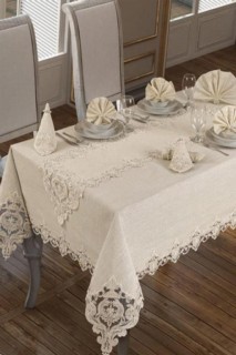 French Guipure Miray Table Cloth Cream 100329440