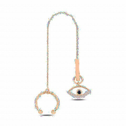 Jewelry & Watches - Chain Model Silver Cartilage Earrings 100347181 - Turkey
