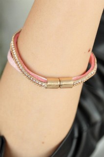 Pink Color Metal Infinity Tassel Ladies Bracelet 100318740
