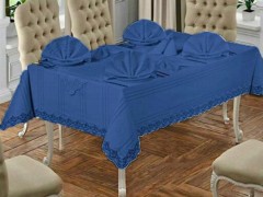 Suna Rectangle Printed Table Cloth Cream Anthracite 100330017