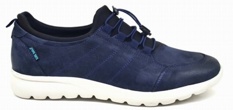 SHOEFLEX COMFORT SHOES - NBK NAVY BLUE - MEN'S SHOES,Leather Shoes 100325170