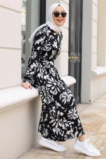 Daily Dress - Robe ceinturée à motif floral pour femme 100325983 - Turkey
