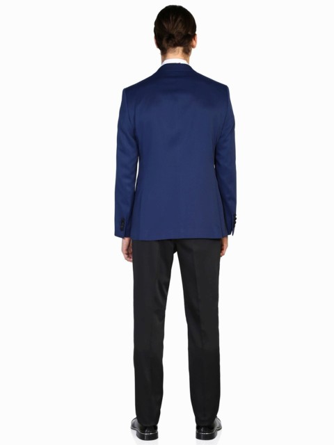 Men's Sax Blue Vienna Slim Fit Groom Suit 100351075