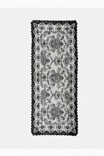 Knitted Panel Pattern Console Cover Spring Black 100259218