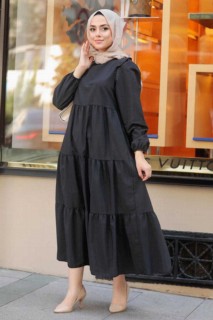 Daily Dress - فستان حجاب أسود 100332892 - Turkey