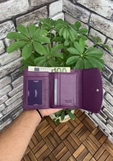Multi-Compartment Purple Stylish Leather Women's Wallet 100346080
