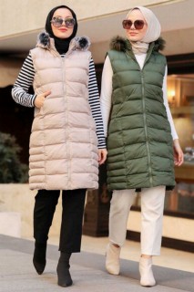 Outwear - Stone Hijab İnflatable Vest 100299048 - Turkey