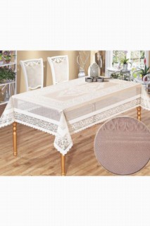 Venessi Knitted Board Patterned Table Cloth Powder 100257999