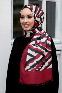 Woman Hijab & Scarf - شال حجاب أحمر كلاريت 100335680 - Turkey