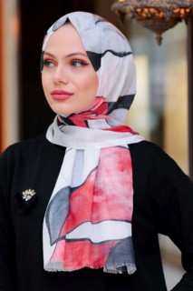 Other Shawls - Châle Hijab Rouge 100339479 - Turkey