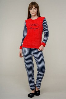 Woman - Women's Line Detailed Pajamas Set 100325391 - Turkey