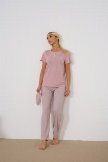 Lingerie & Pajamas - Women's Short Sleeved Pajamas Set 100325440 - Turkey