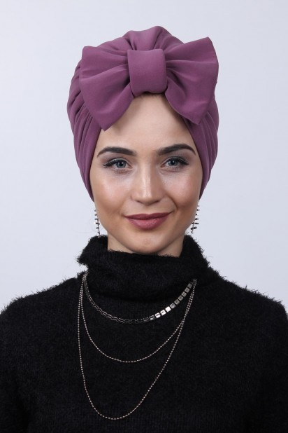 Double-Way Bonnet with Filled Bow Dried Rose 100284880