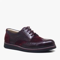 Boys - Hidra Patent Leather Suede Lace-up College Shoes 100278728 - Turkey