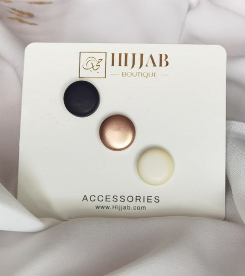 Hijab Accessories - 3 Pcs ( 3 pair ) Islam Women Scarves Magnetic Brooch Pin 100298875 - Turkey