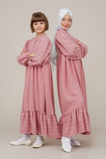 Daily Dress - Young Girl Tassel Detailed Pompom Dress 100352559 - Turkey