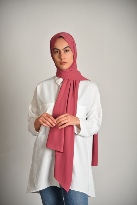 Woman Hijab & Scarf - مدینه شال فازی ووزی قهوه ای رنگ - Turkey
