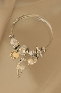 Bracelet - Deer Design Charm Bracelet 100326486 - Turkey