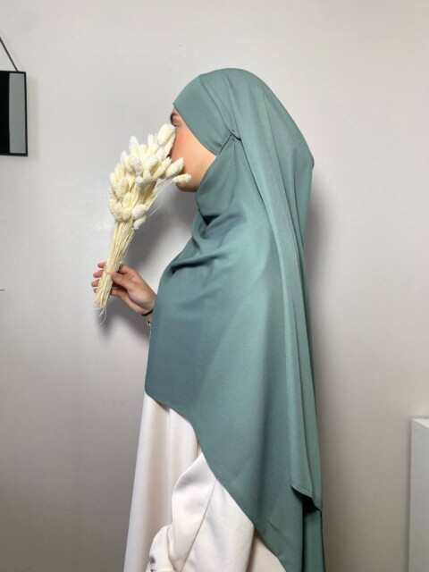 Crepe Premium - Hijab PAE - Vert lagon - Turkey