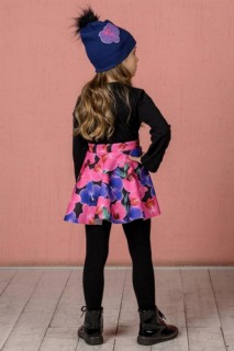 Girl Velvet Jacket Berret Lilac Floral Printed Skirted Suit 100328728