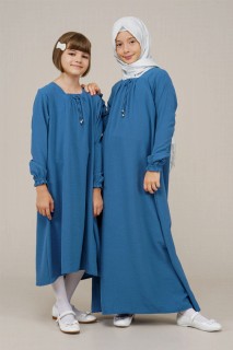 Daily Dress - Young Girl Collar Ruffle Detailed Dress 100352515 - Turkey