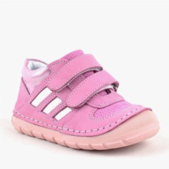 Genuine Leather Pink First Step Baby Girls Shoes 100316953