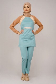 Lingerie & Pajamas - Women's Garnish Tracksuit Set 100325537 - Turkey