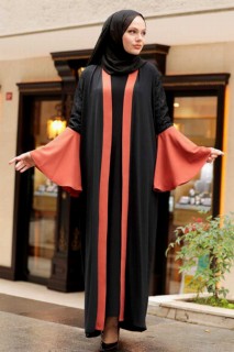 Woman Clothing - Abaya hijab terre cuite 100339461 - Turkey