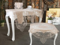 Table Cover Set - Planet Kordone Vaisselle 7 pièces Cappucino 100329204 - Turkey