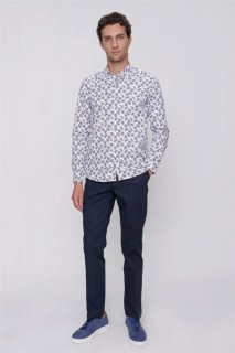 Men Tile Merida Slim Fit Slim Fit Printed Long Sleeve Shirt 100350857