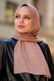 Woman Hijab & Scarf - Skin Color Hijab Shawl 100337007 - Turkey