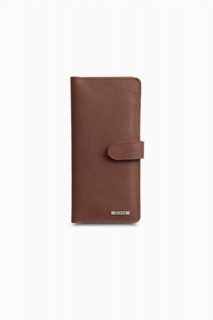 Handbags - Guard Portefeuille pour téléphone en cuir brun mat avec porte-cartes et porte-monnaie 100345759 - Turkey