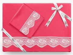 Home Product - Puka Plain Lace Duvet Cover Set Pomegranate Flower 100258411 - Turkey