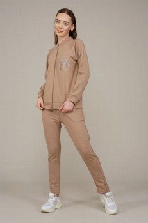 Women's Stone Wing Detailed Tracksuit Set 100342684