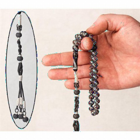 Original Erzurum Oltu Stone 1000 Carat Kazaz Tasseled Rosary 100346833