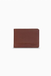 Leather - Tan Leather Men's Wallet 100345395 - Turkey