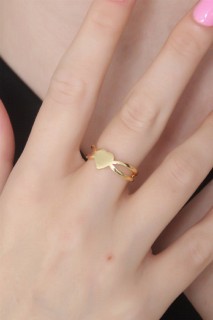 Jewelry & Watches - Gold Color Heart Figure Women's Ring 100327636 - Turkey