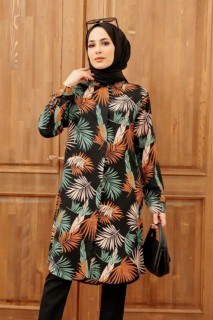 Clothes - Schwarze Hijab-Tunika 100340110 - Turkey