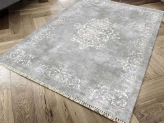 Non-Slip Base Digital Print Velvet Carpet Alberta Gray 150x220 Cm 100260409