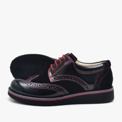 Hidra Patent Leather Oxford Shoes for School Boys 100278553