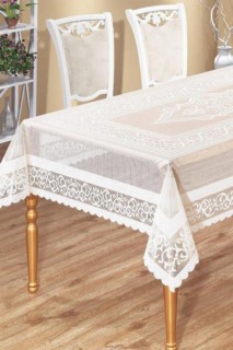 Venessi Knitted Board Patterned Table Cloth Powder 100257999