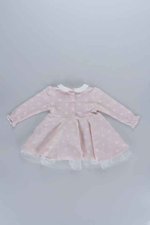Flower Detailed Baby Girl Dress 100326171