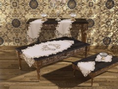 Living room Table Set - Diamond Wohnzimmerset 5-teilig Creme 100258508 - Turkey