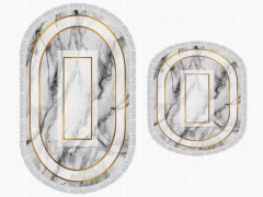 Other Accessories - Ensemble de 2 tapis de bain ovales à franges Shape 100260307 - Turkey